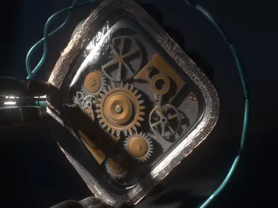 Limic steam punk model Low-poly 3D model