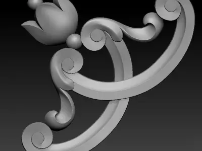 Corner decor02 3D model