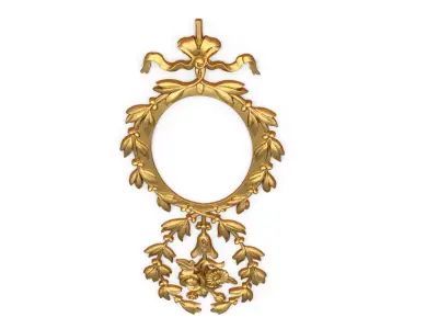 Classic decor ornament carved 70 3D model