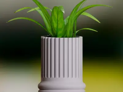 Ancient Roman Column Planter 3D print model
