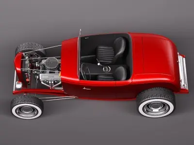 F32 HotRod multiple versions 3D model