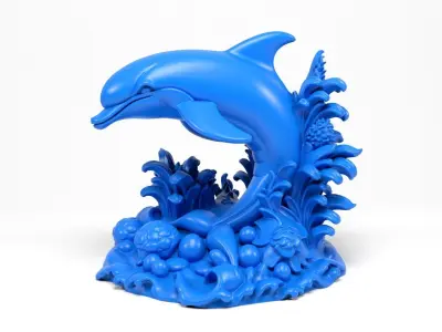 Dolphin Figurine 3D print model