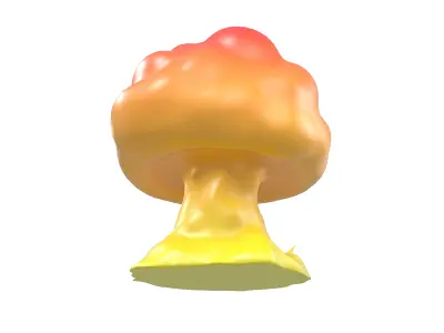 Explosion Icon v1 004 Low-poly 3D model