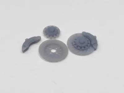 Resin 3d printable scale car model brake discs 3D print model