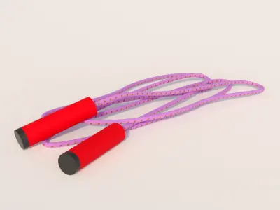 Aerobics training set 3D model