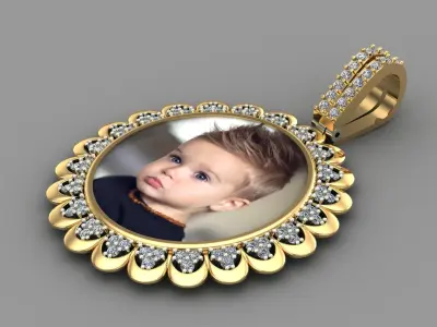 picture pendant chain STL 3D model purchase