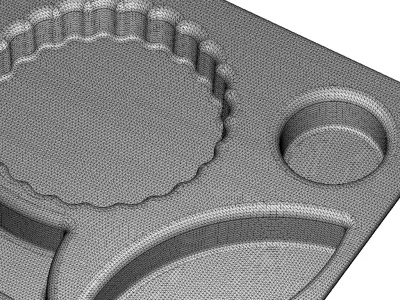 Plastic Premium Flower Plate 3D model