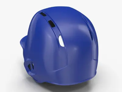 Baseball Helmet Blue Two Sided Generic Low-poly 3D model
