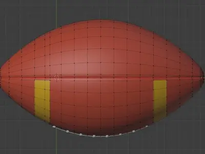 american football ball 3D model