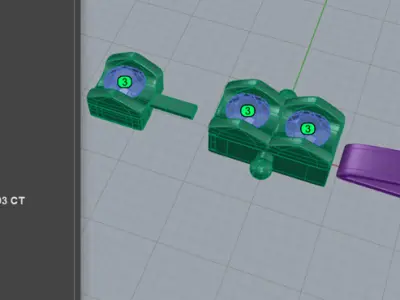 Square Link 10pt Diamond Tennis Bracelet 3D print model
