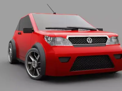 Concept 90s car   3D model