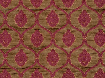 Red baroque armchair by Modenese 3D model