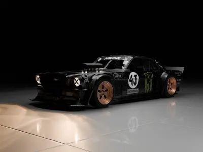 The Hoonicorn Mustang and Scenario 3D model