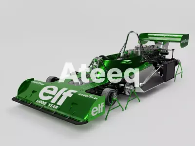Tyrrell P34 Stand 3D Model for 3D Printing and Visualization 3D model