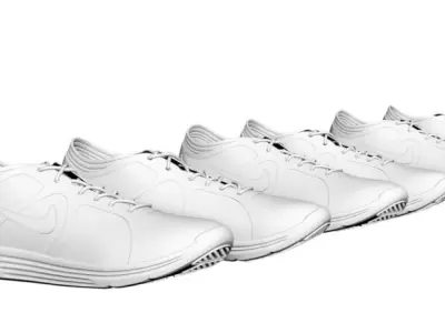 Woman sneakers 3D model