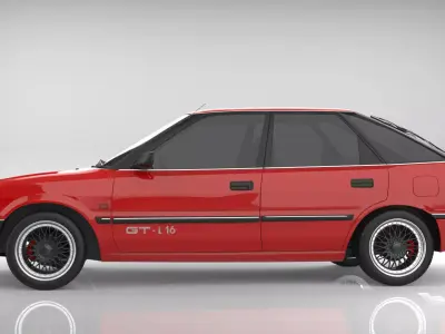 Toyota Corolla Liftback GTi E90 3D model