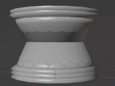 The chair seat table thing Low-poly 3D model