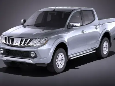 Mitsubishi L200 2017 VRAY 3D model