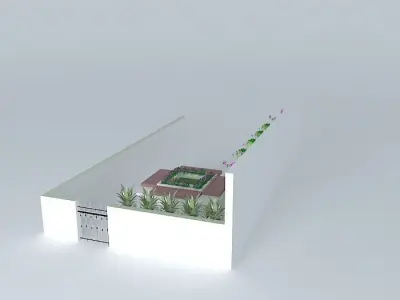 andreiaorkut garden with plants in it Free 3D model