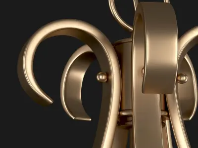 Kichler 2021NI - Elegant Chandelier Low-poly 3D model