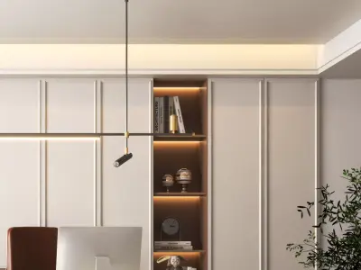 Modern Luxury Home Office 3D model