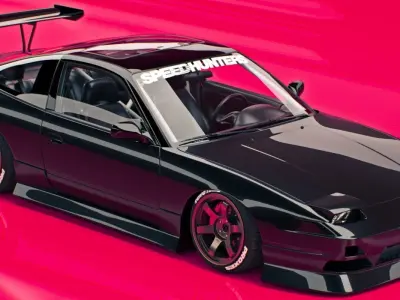 nissan 240sx tuning 3D model