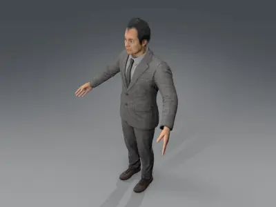 aisan oldman Low-poly 3D model