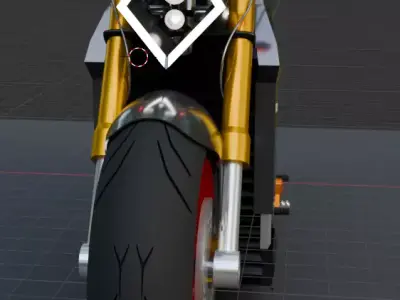 2000CC Super-sport Bike Concept 3D model