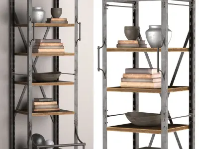 Racks in industrial style 3D Model Collection