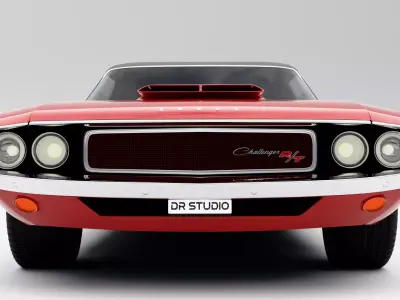 Dodge Challenger 1970 Low-poly 3D model purchase