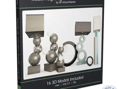 Modern Lamps Collection Faiences 3D model