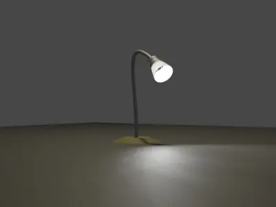 Desk lamp Free low-poly 3D model