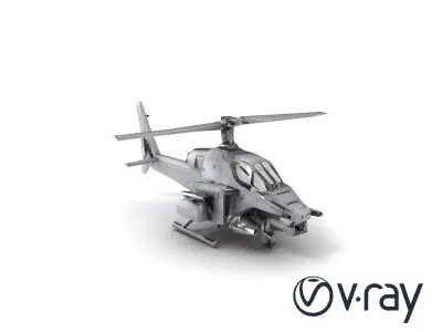 ShadowFury Attack Chopper model pack Low-poly 3D model