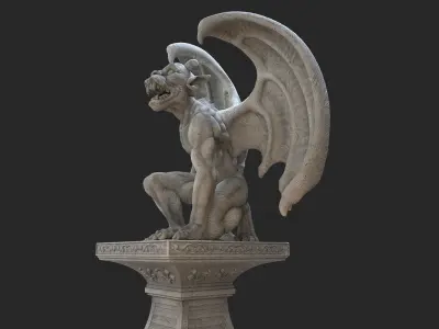 Gargoyle Statue 3D model