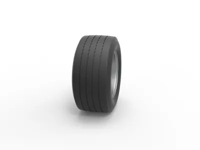 Wheel from Asphalt Modified stock car Version 5 Scale 1 to 25 3D print model