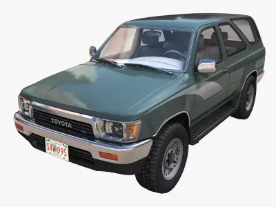 Toyota 4Runner 2 door Low-poly 3D model