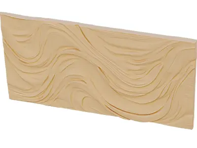 decor set wall panel relief mural CNC 21 3D print model