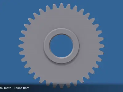 36-Tooth Spur Gear 03 3D print model