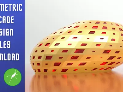 Parametric Facade Design Grasshopper Rhino Model Download 3D model