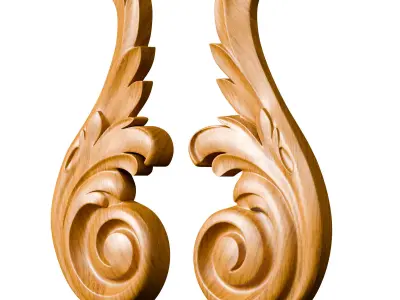 molding decor Low-poly 3D model