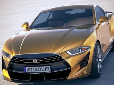 Generic Muscle Car 2018 3D model