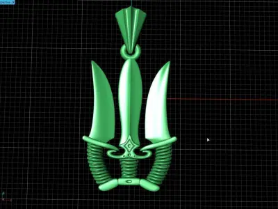 Ukrainian Trident 3D print model shop