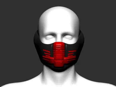 helmet high poly sculpt 3d printable ver 7 3D model 3D model