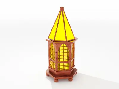 f13 Ramadan lantern fanous 3D model