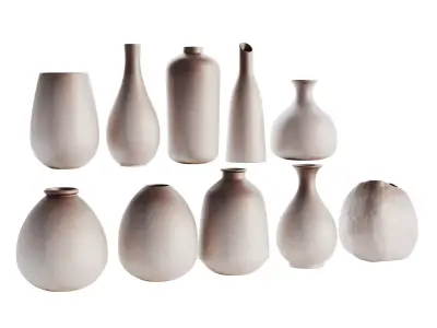 Vases Decor Set 04 3D model