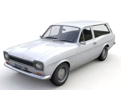 Escort Mk1 Estate 1971 3D model