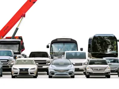 Low Poly City Generic Vehicles v01 Low-poly 3D model