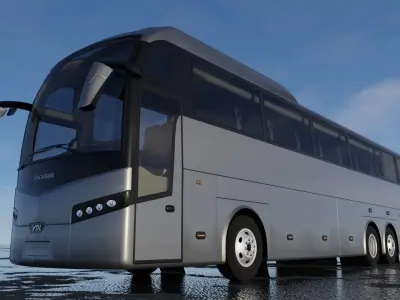 Bus VDL Jonckheere Low-poly 3D model