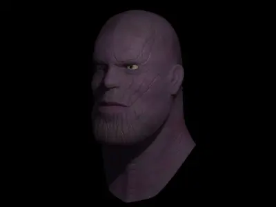Thanos head model Free 3D model