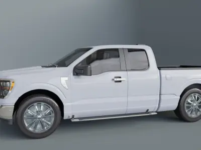 pickup truck 3D model by RomanMB - PBR